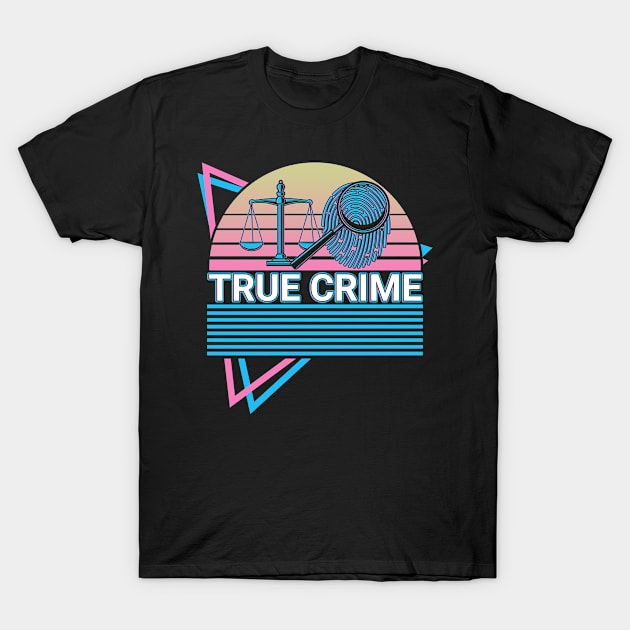 True Crime Retro T-Shirt by Alex21